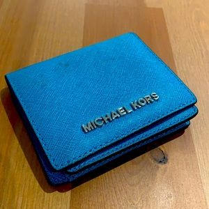 Michael Kors blue wallet